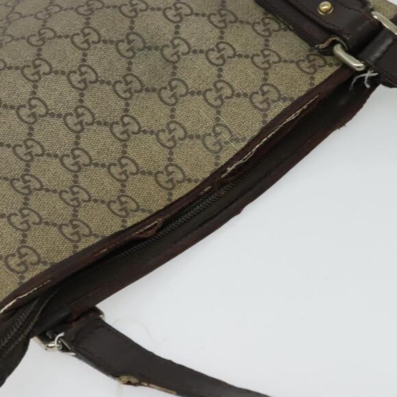 GUCCI GG Supreme Shoulder Bag Pvc Outlet Beige Silver - Picture 6 of 16